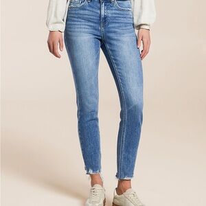 Flying Monkey Blue Skinny Jeans High-Waisted Cropped